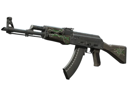 AK-47 | Emerald Pinstripe (Well-Worn)